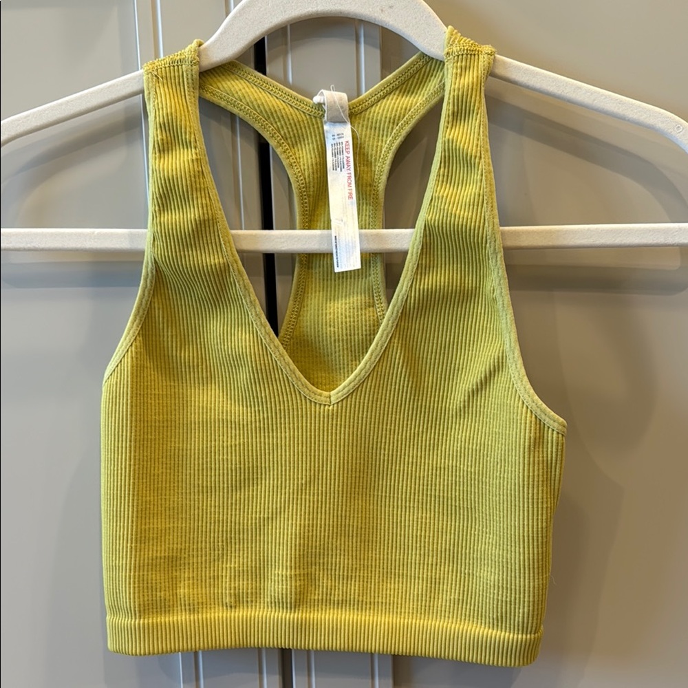 Free People Ribbed Crop Top Bra